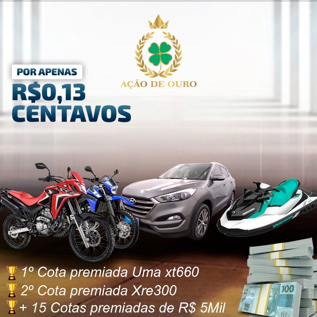 HYUNDAI TUCSON+JET SKI (2 MOTOS EM COTA PREMIADA)